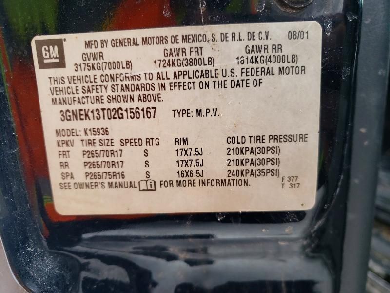 2002 Chevrolet Avalanche K1500