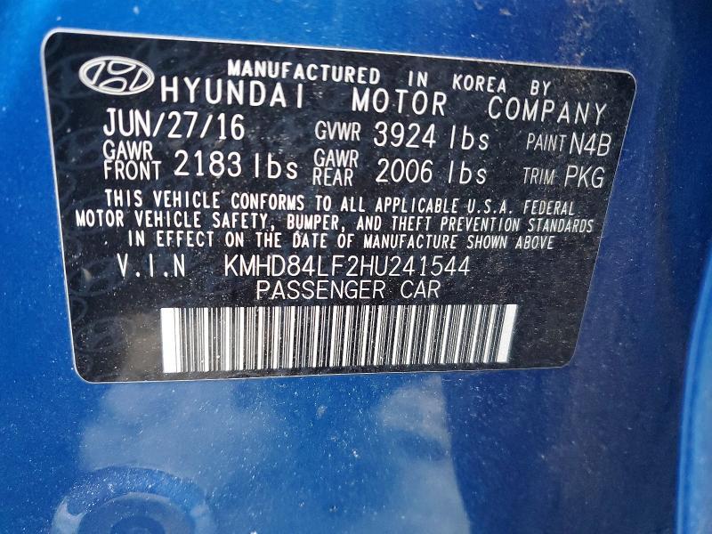 2017 Hyundai Elantra se