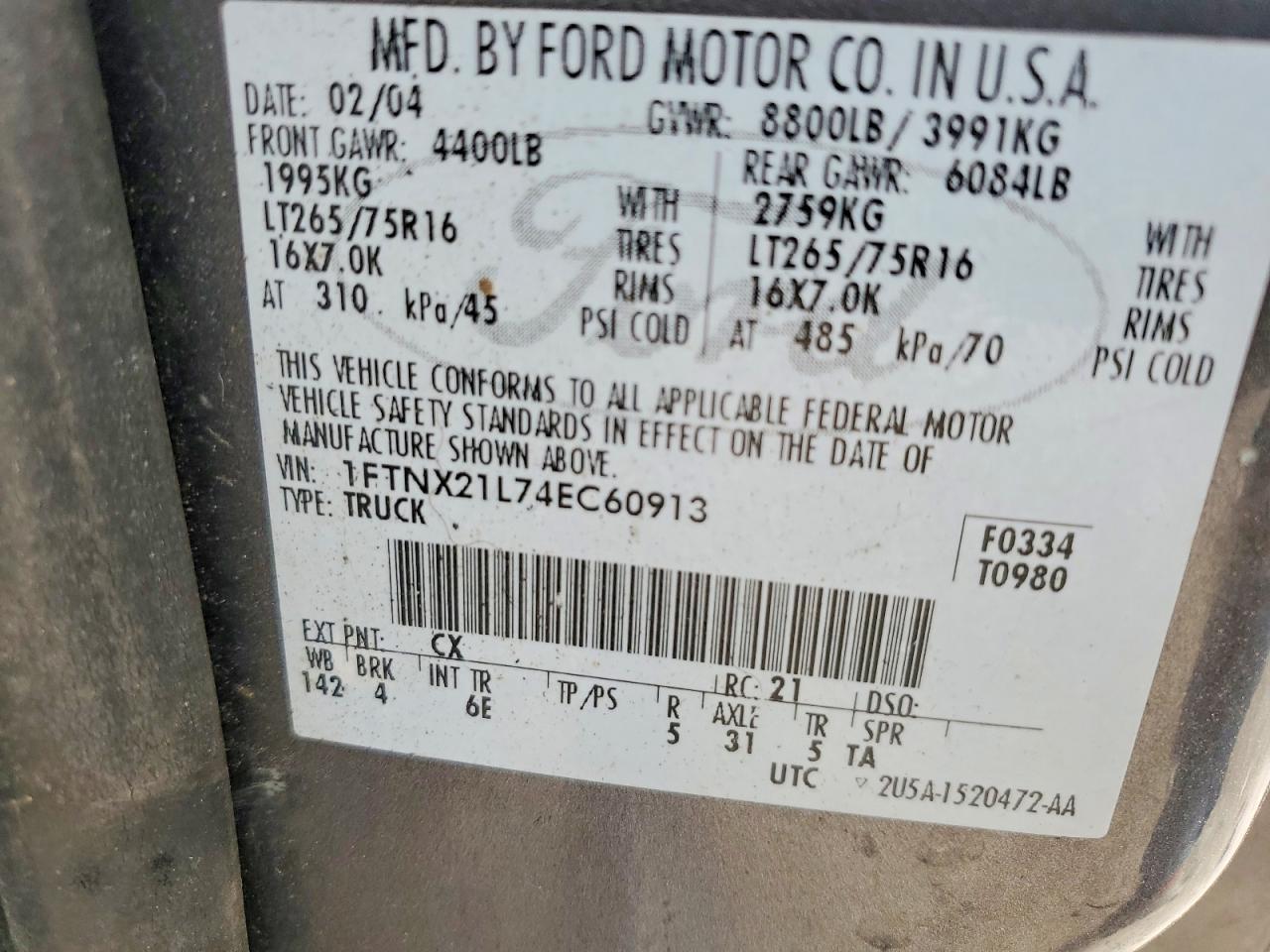 2004 Ford F250 Super Duty