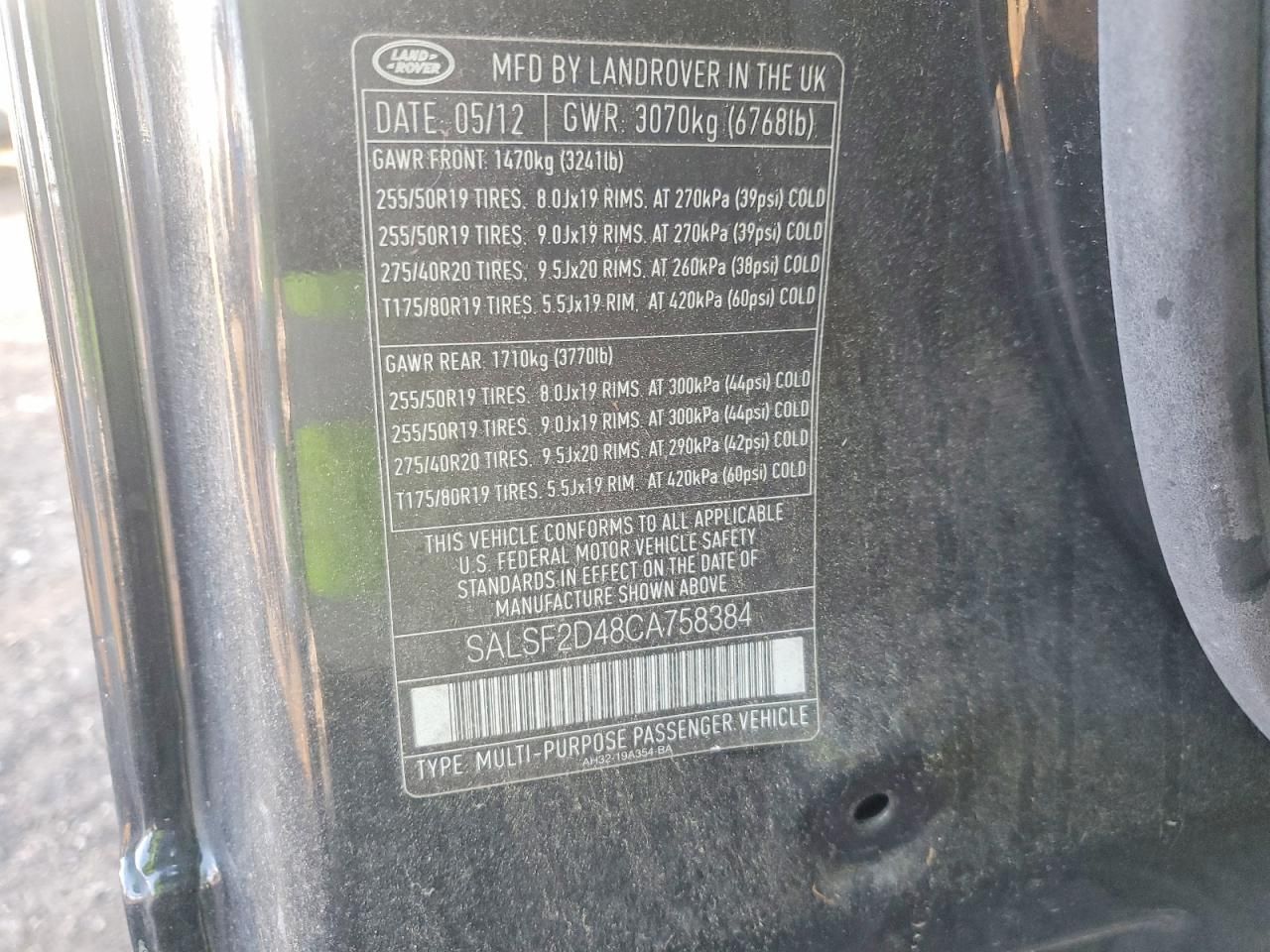 2012 Land Rover Range Rover Sport hse