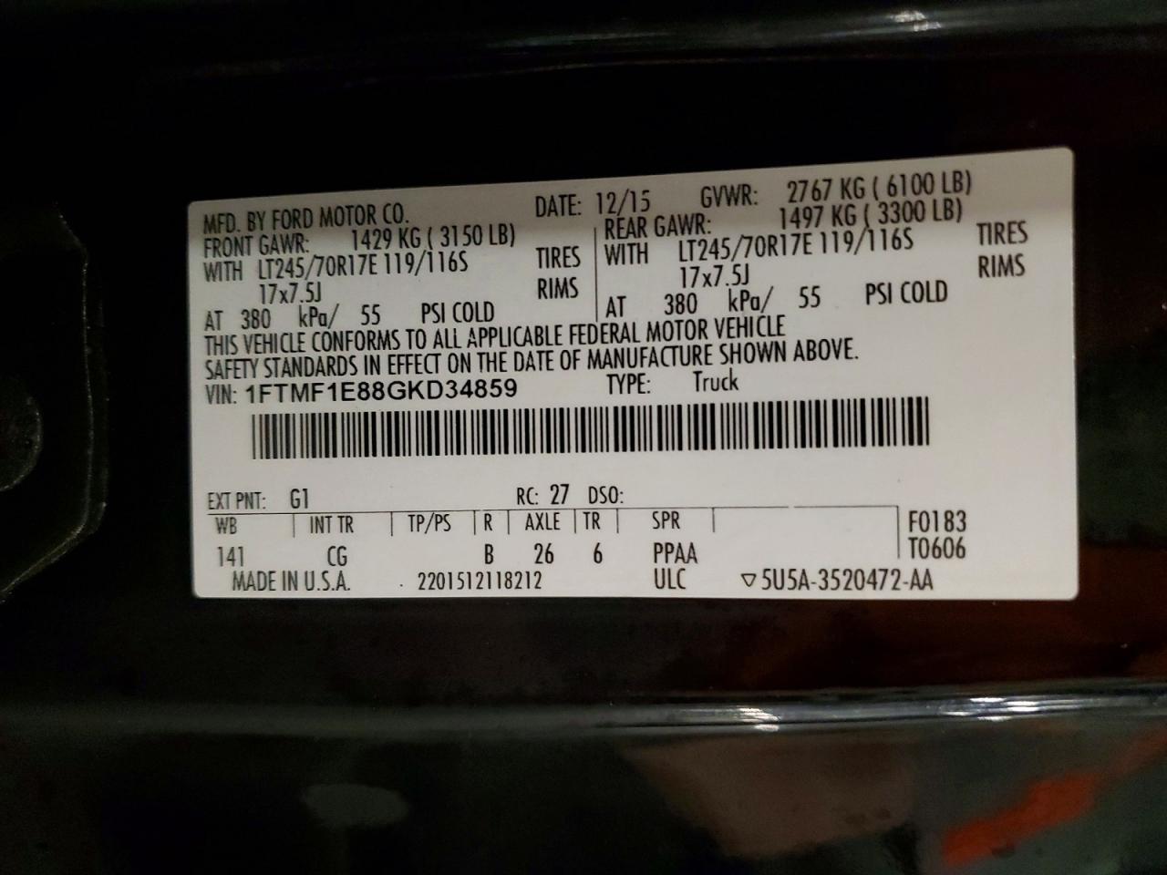 2016 Ford F150
