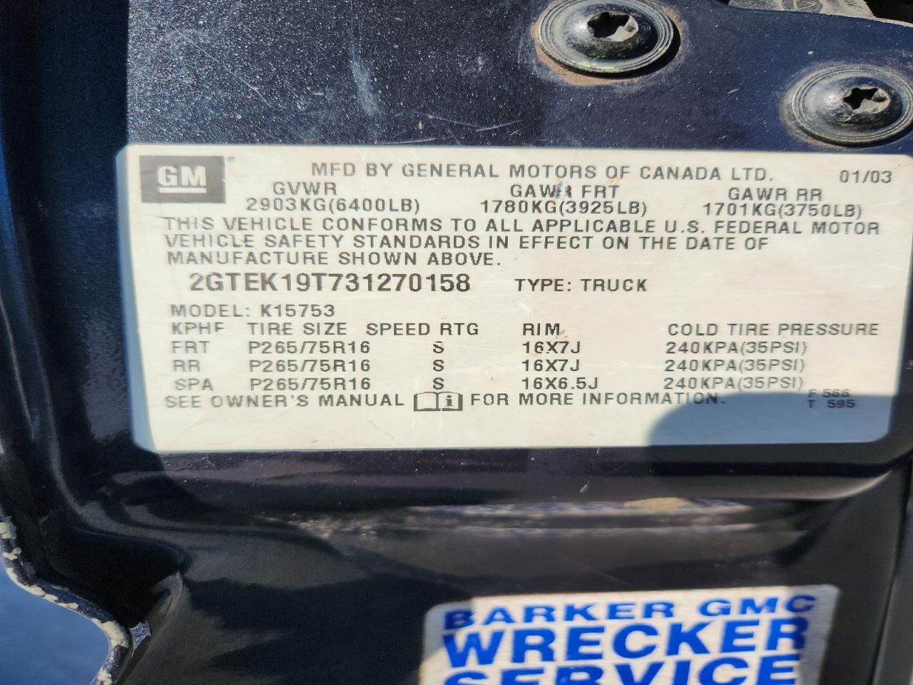 2003 GMC New Sierra K1500