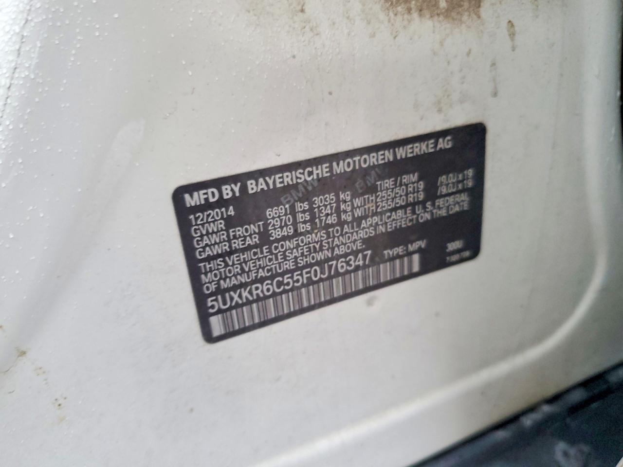2015 BMW X5 Xdrive50i