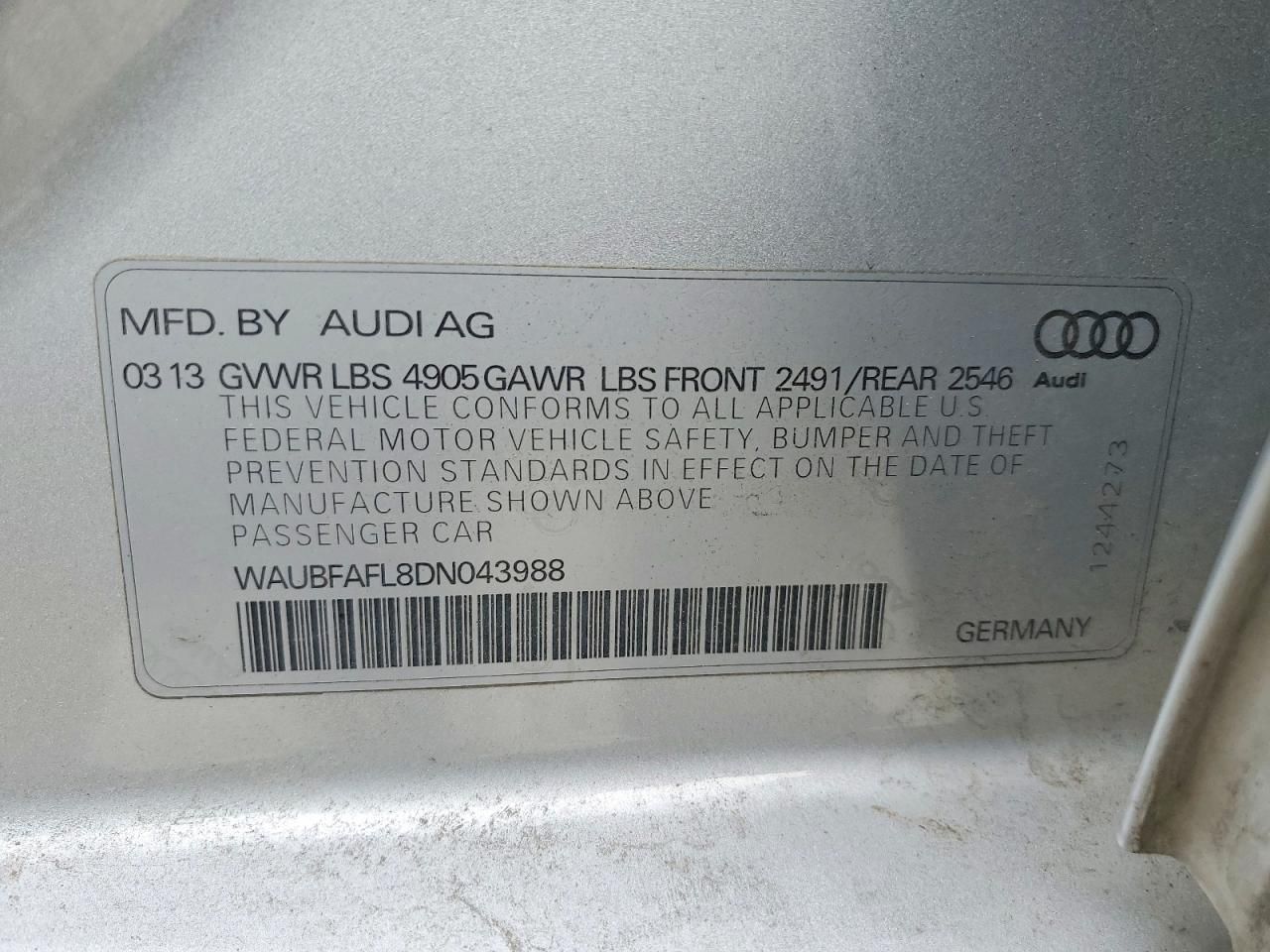 2013 Audi A4 Premium