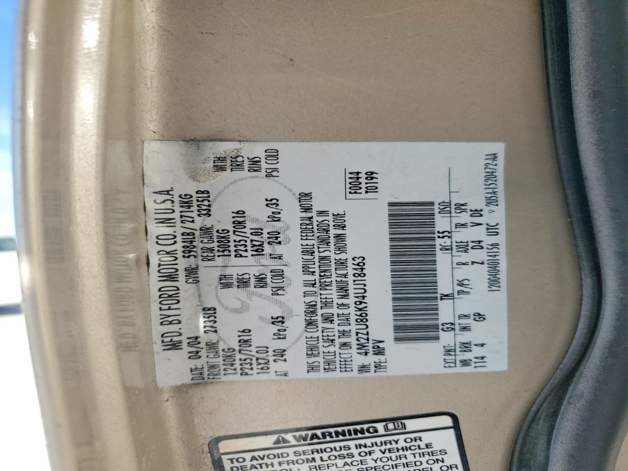 2004 Mercury Mountaineer