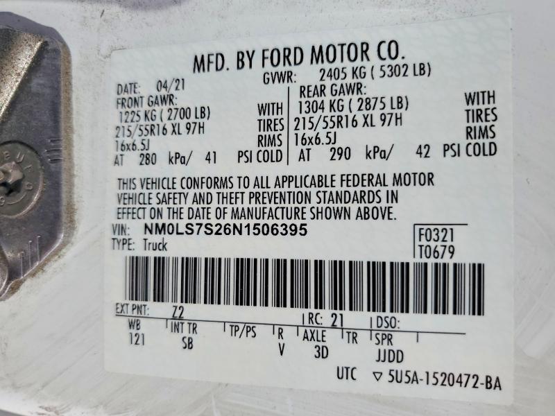 2022 Ford Transit Connect xl