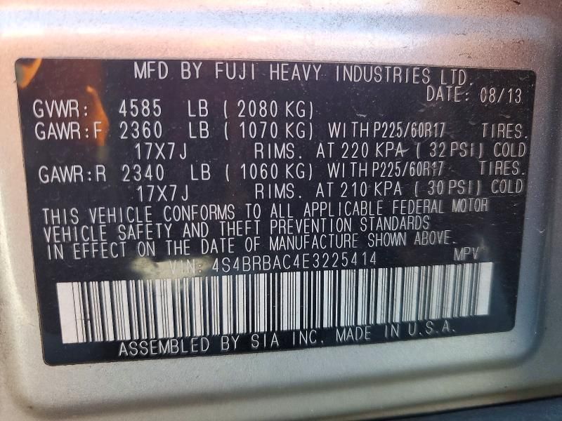 2014 Subaru Outback 2.5i