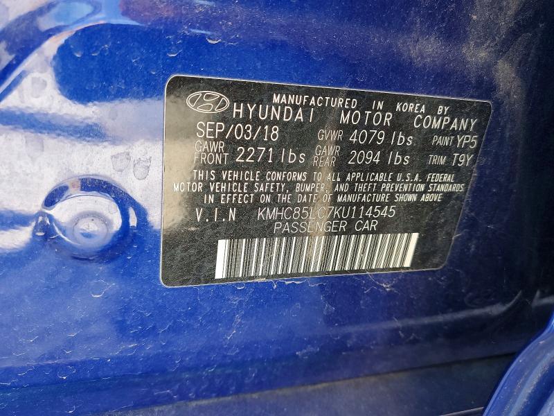 2019 Hyundai Ioniq Limited