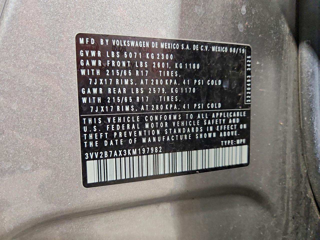 2019 Volkswagen Tiguan se
