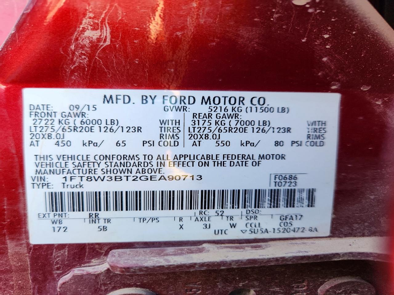 2016 Ford F350 Super Duty