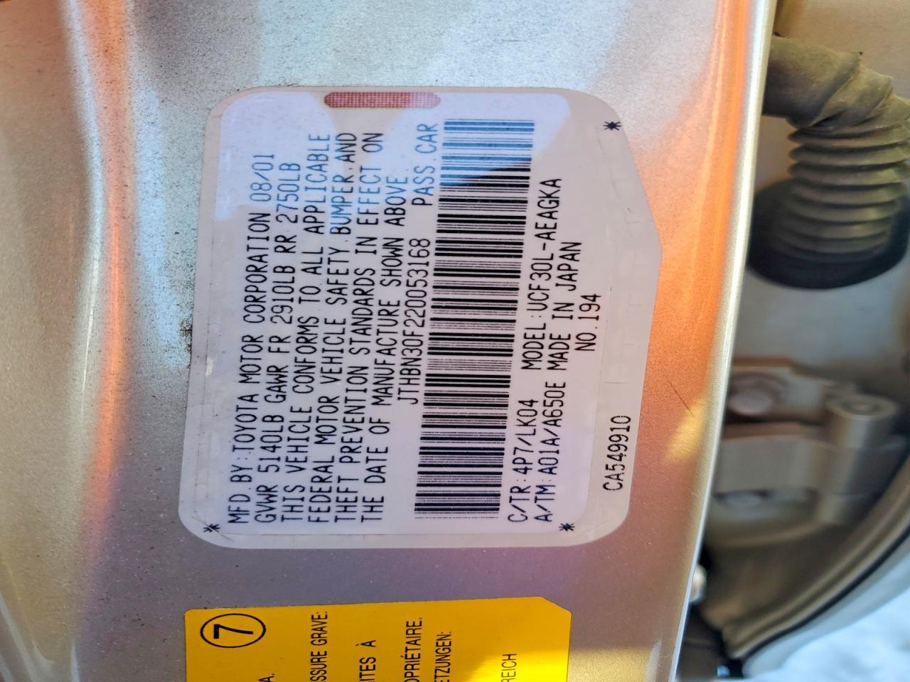 2002 Lexus Ls 430 Base