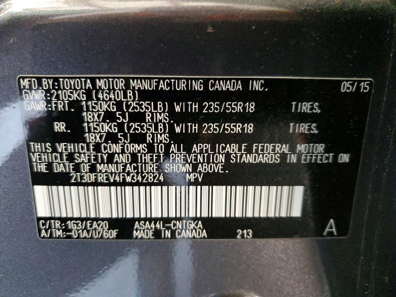 2015 Toyota Rav4 Limited