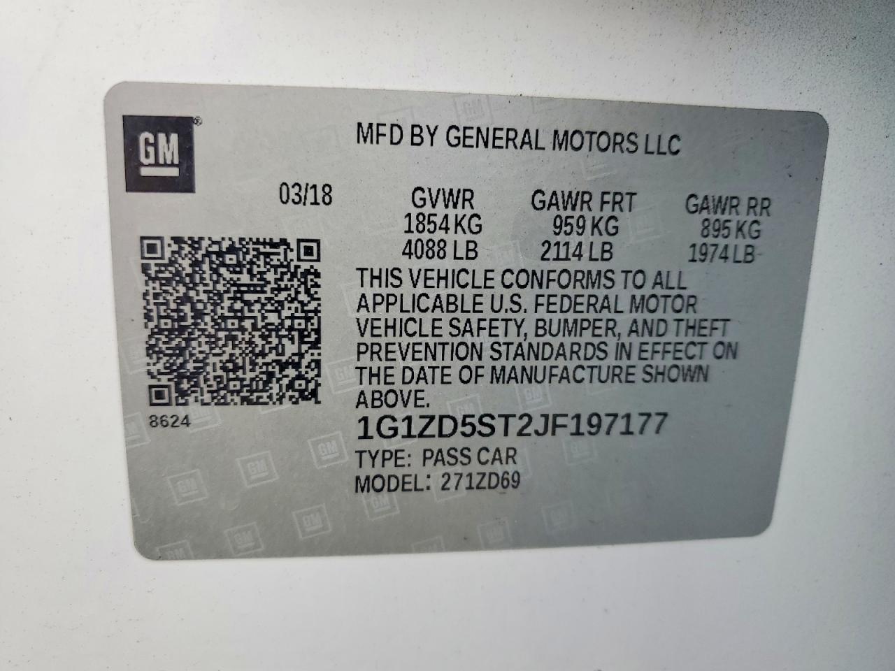 2018 Chevrolet Malibu lt