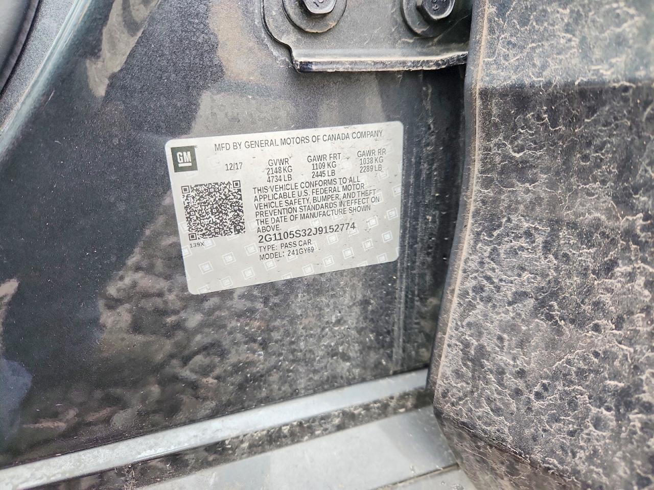 2018 Chevrolet Impala lt