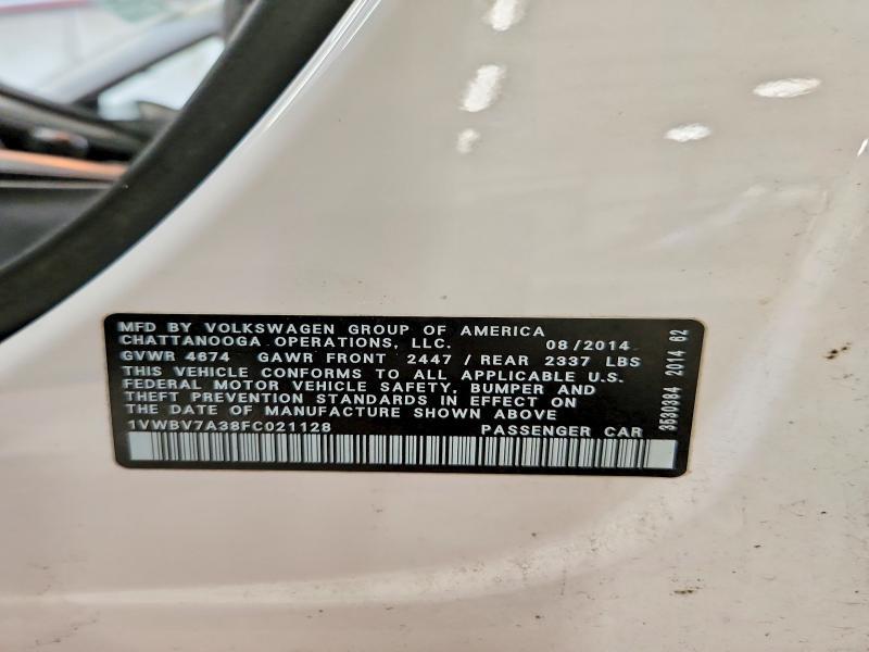 2015 Volkswagen Passat se