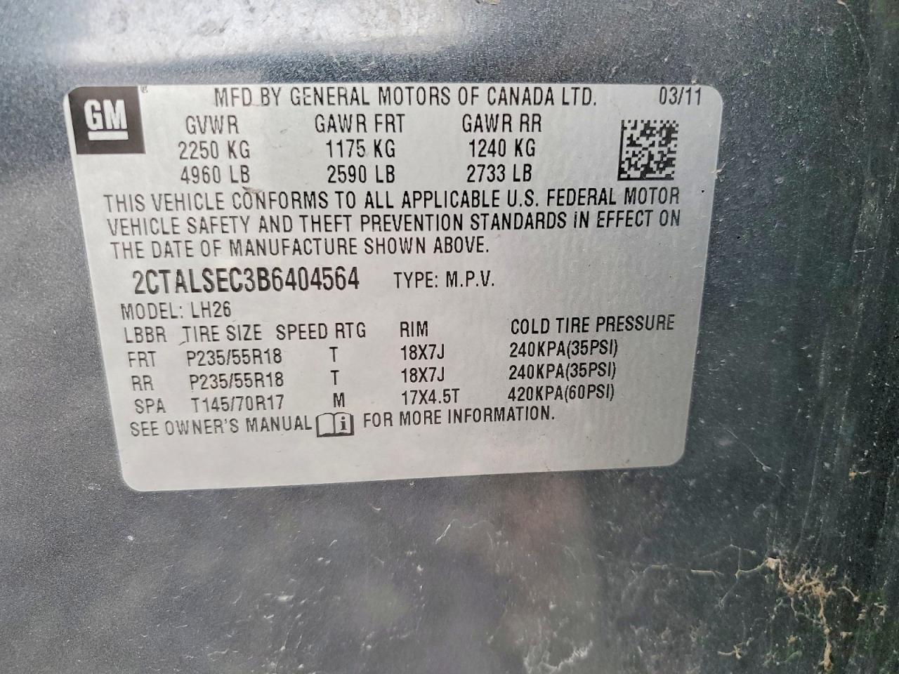 2011 GMC Terrain sle