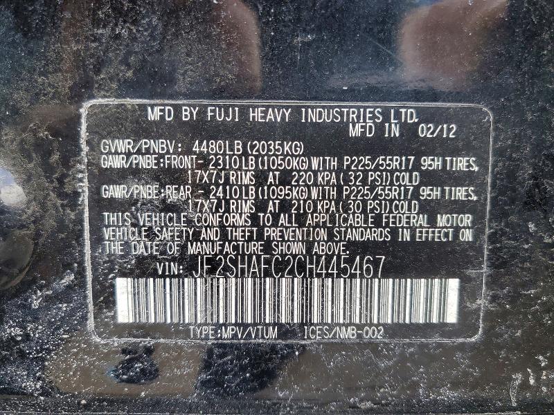 2012 Subaru Forester Limited