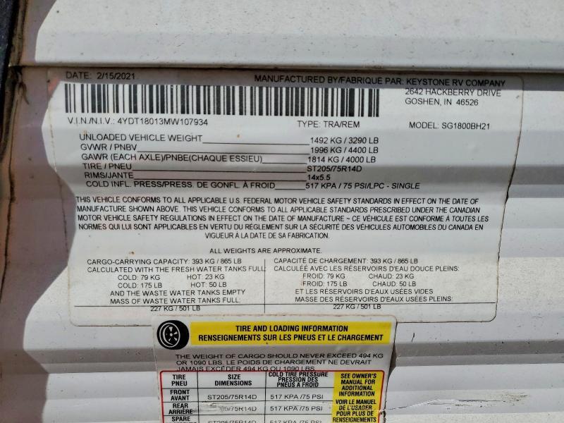 2021 Keystone 2021 Keystone Springdale Camper