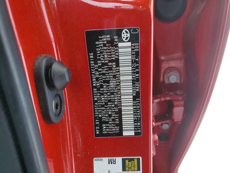 2020 Toyota Corolla le