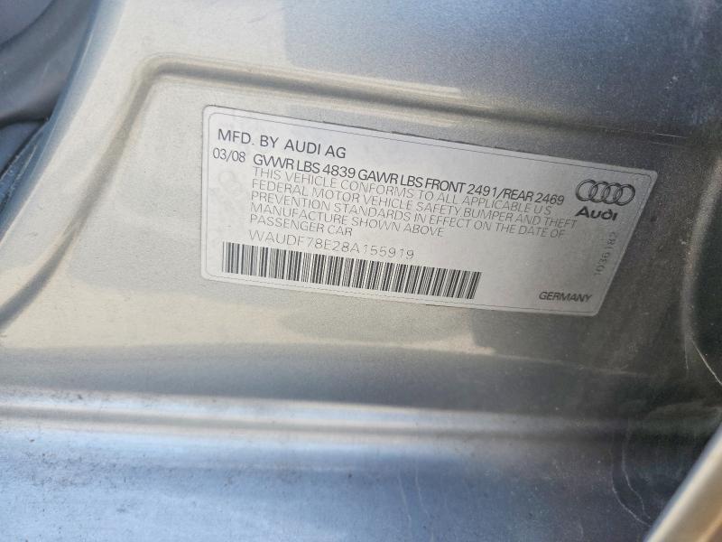 2008 Audi A4 2.0t Quattro