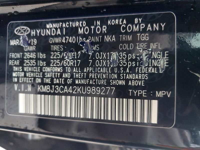 2019 Hyundai Tucson Limited