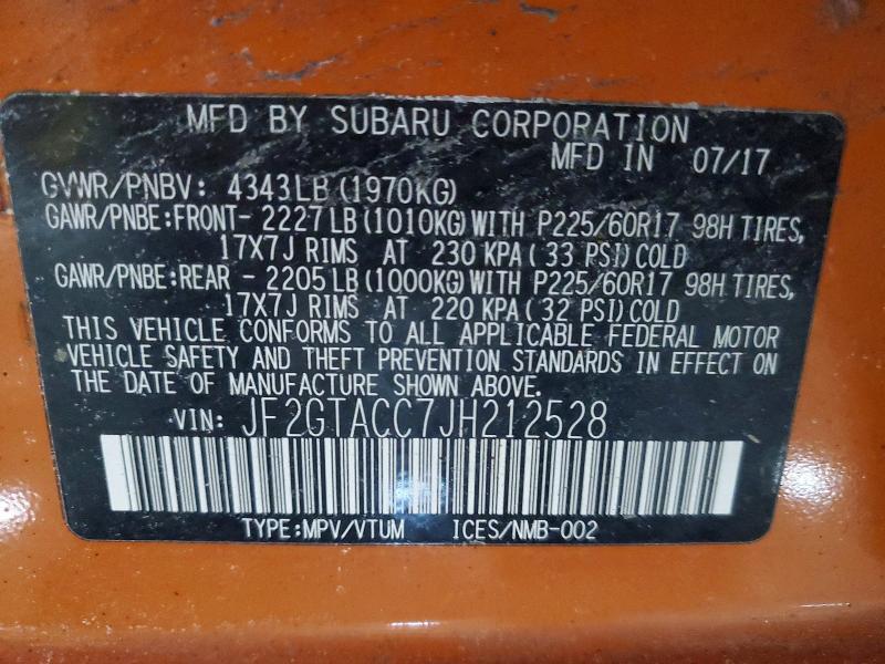 2018 Subaru Crosstrek Premium