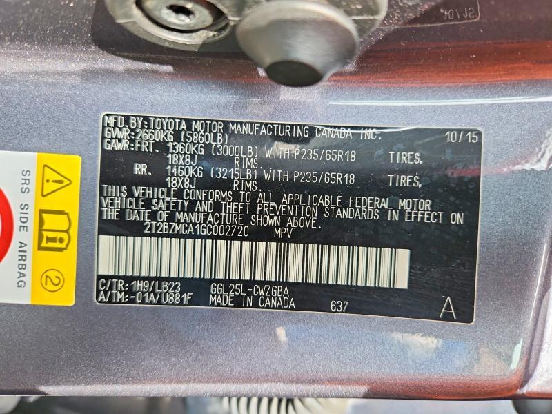 2016 Lexus Rx 350 Base