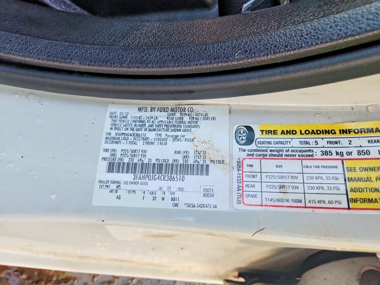 2012 Ford Fusion