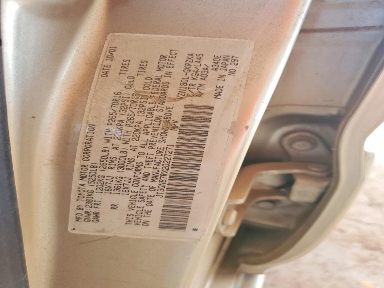 2002 Toyota 4runner Limited