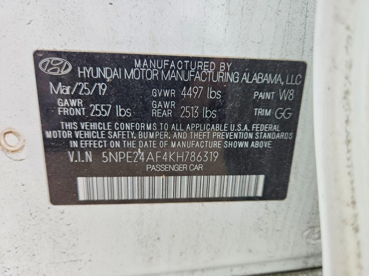 2019 Hyundai Sonata se