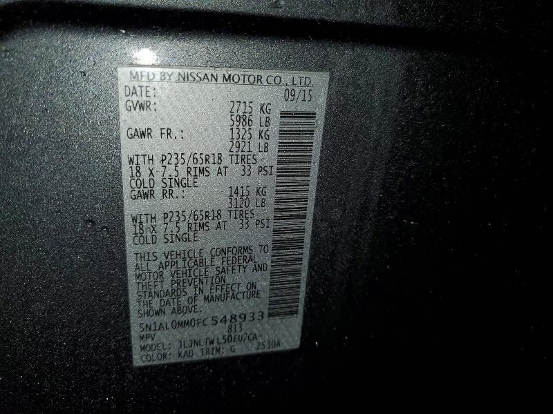 2015 Infiniti Qx60 Base