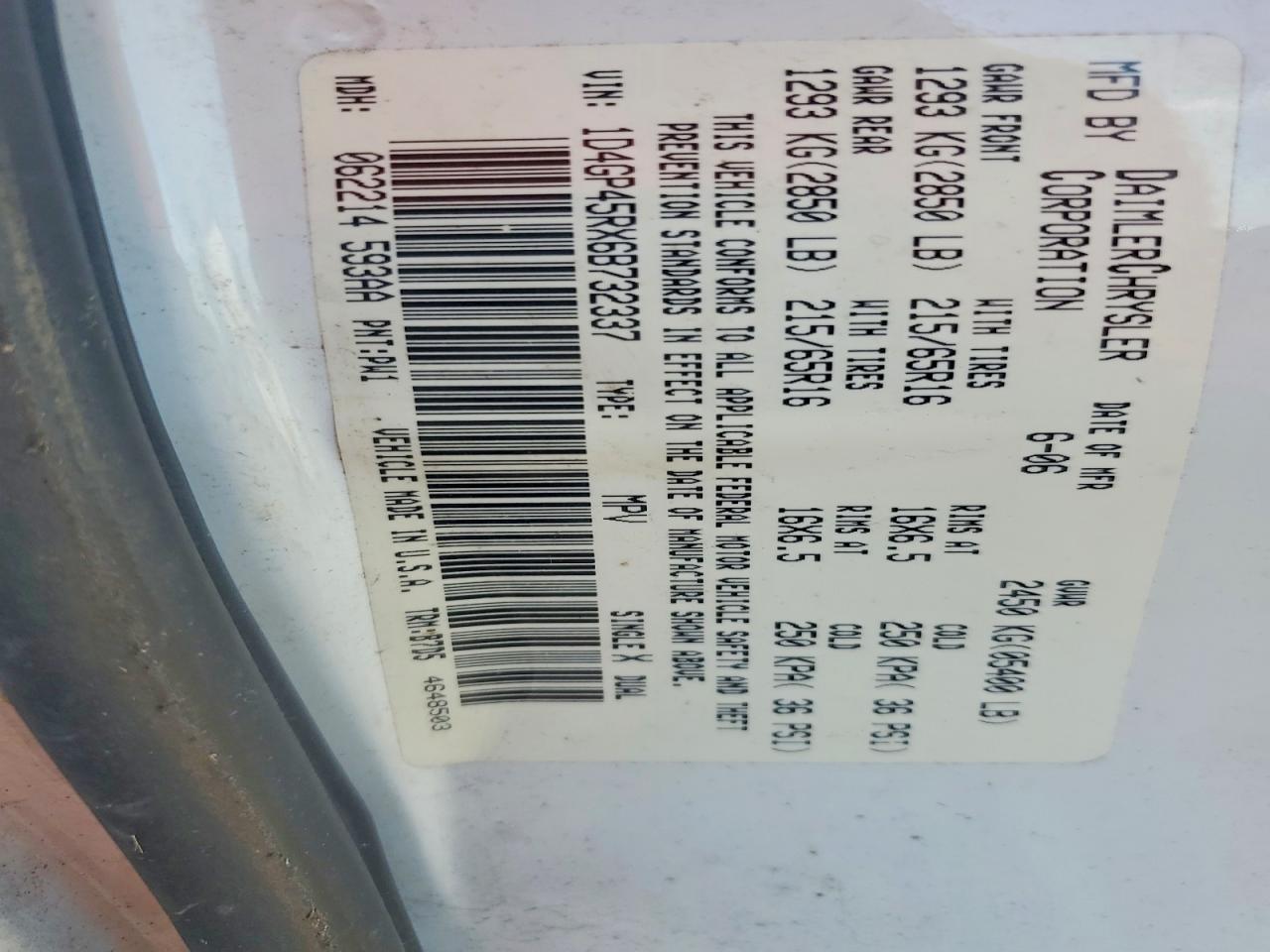 2006 Dodge Caravan sxt