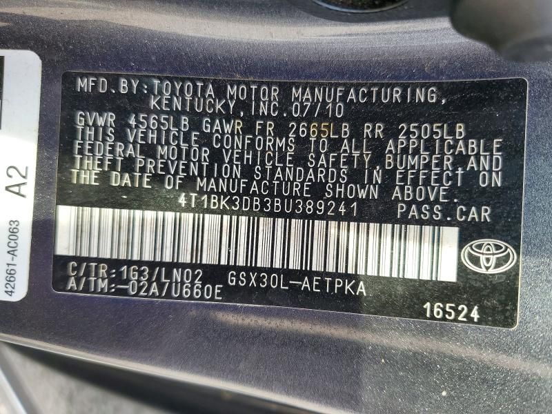 2011 Toyota Avalon Base