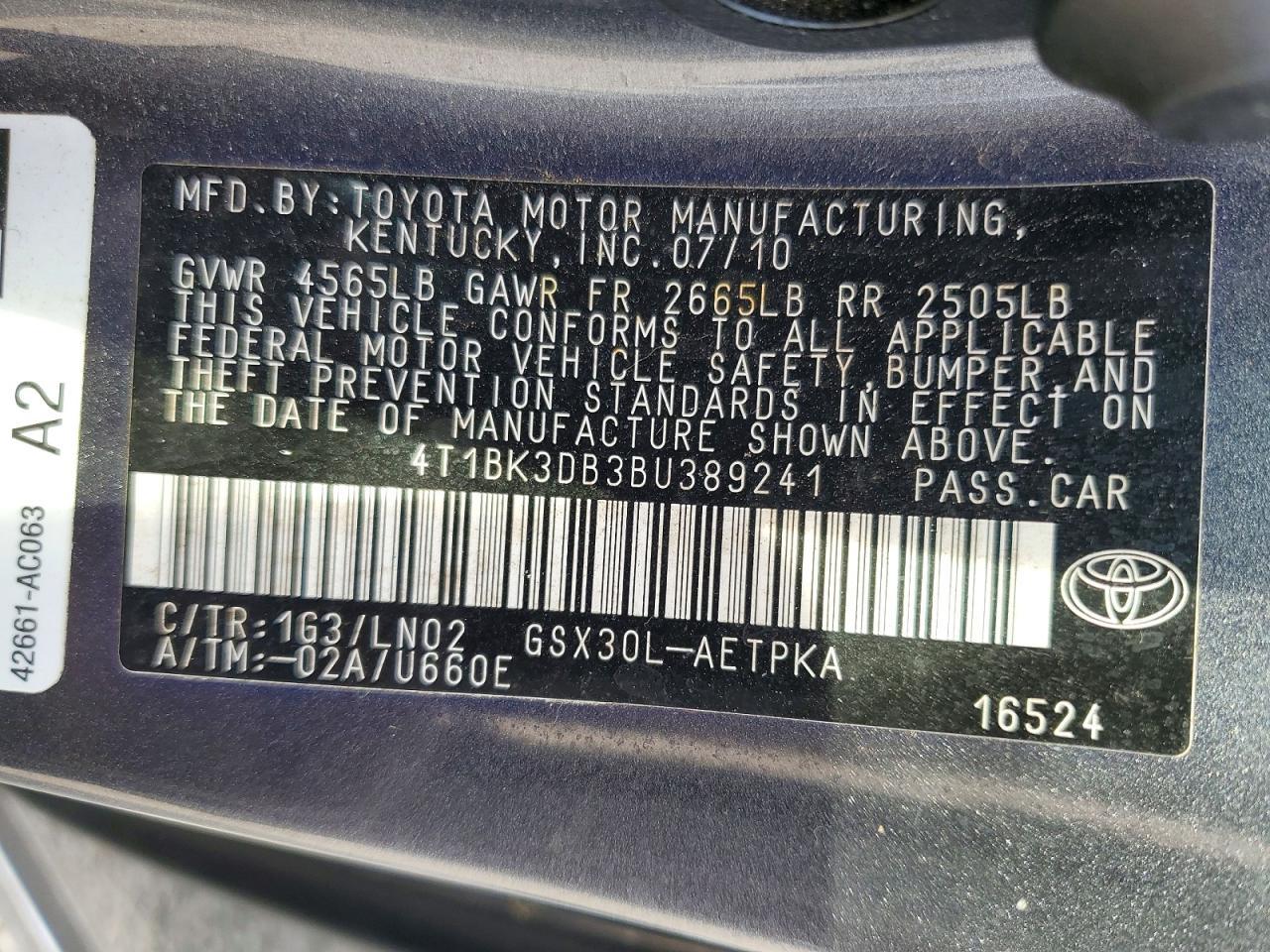 2011 Toyota Avalon Base