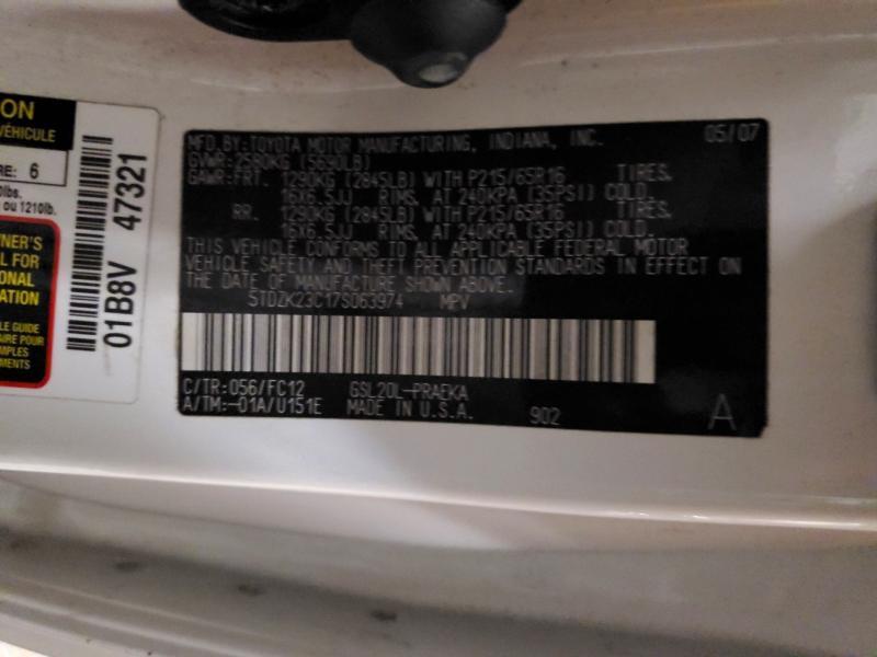 2007 Toyota Sienna le 8-passenger