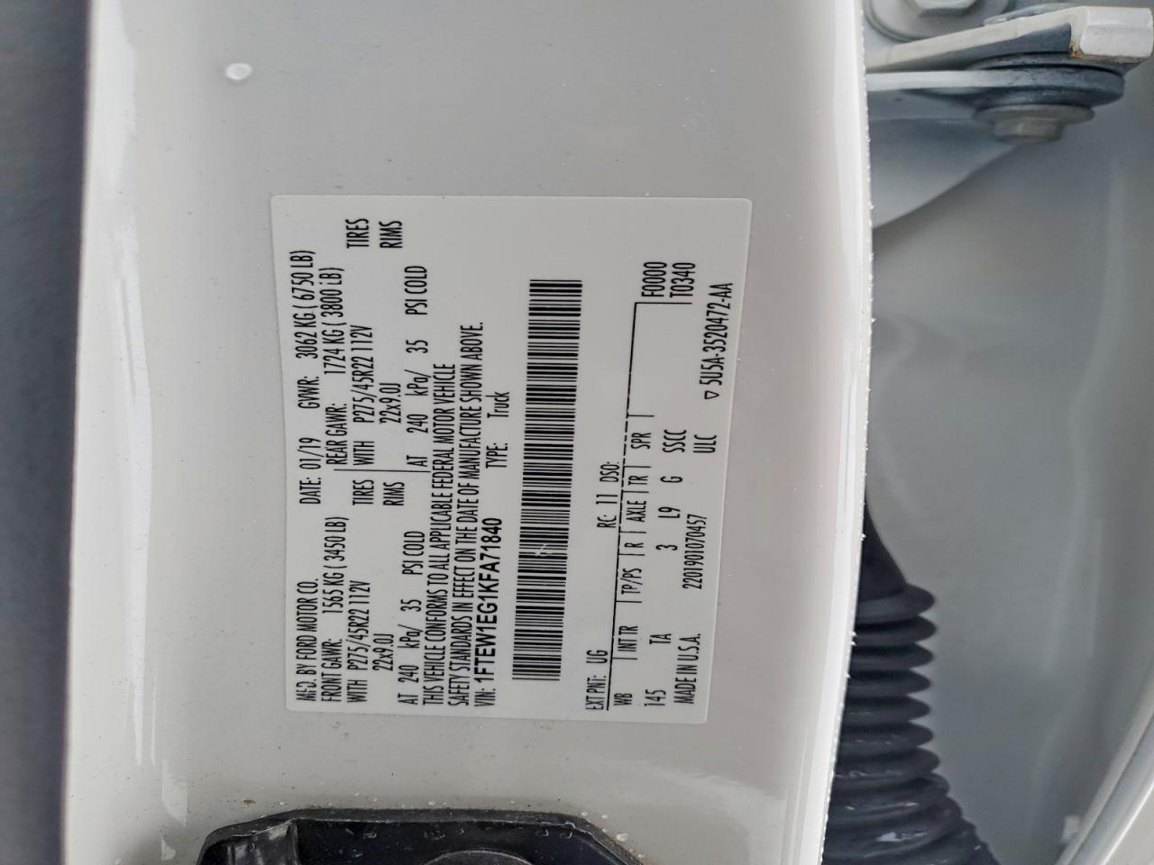 2019 Ford F150 Supercrew