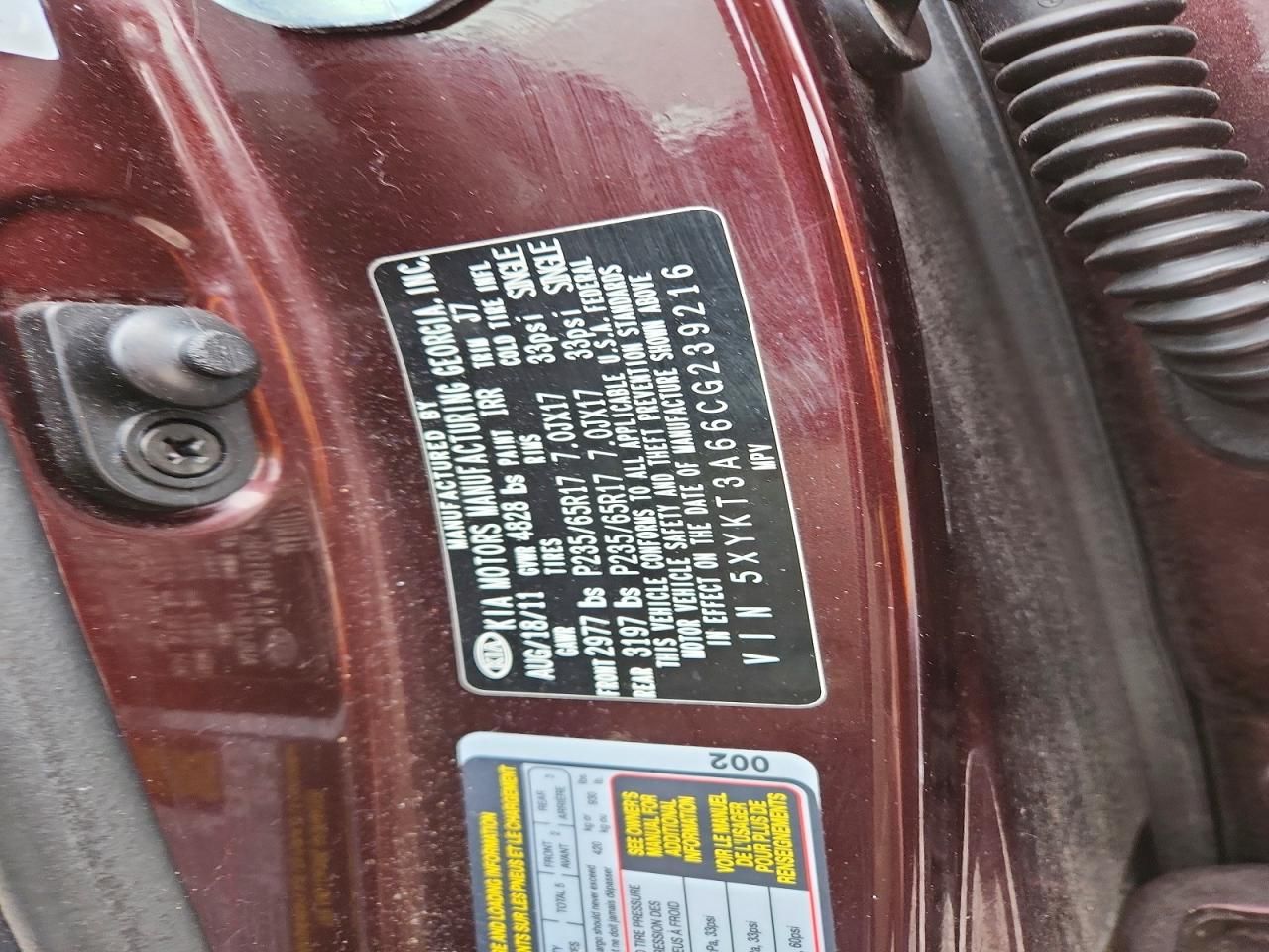 2012 KIA Sorento Base