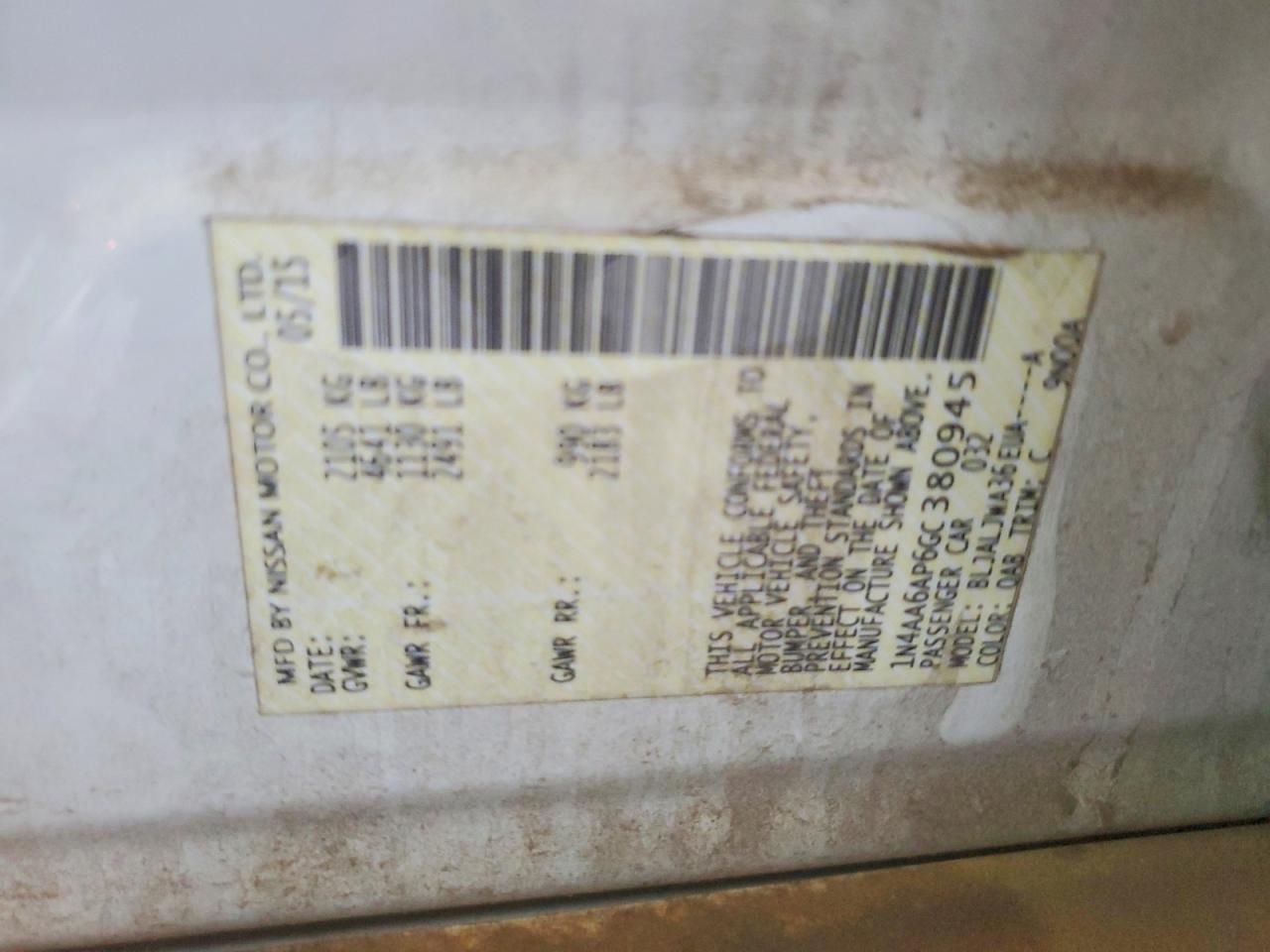 2016 Nissan Maxima 3.5s