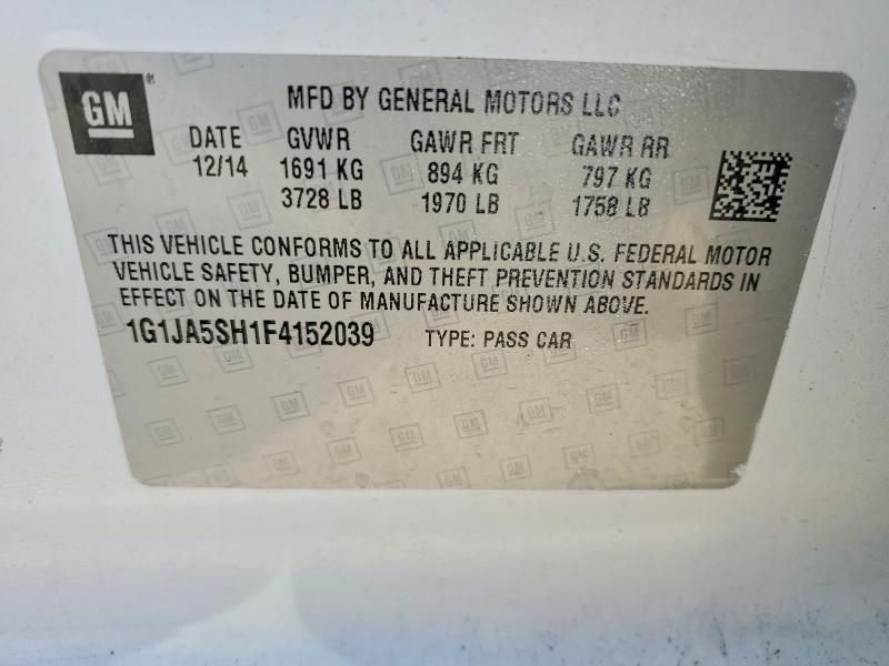 2015 Chevrolet Sonic ls