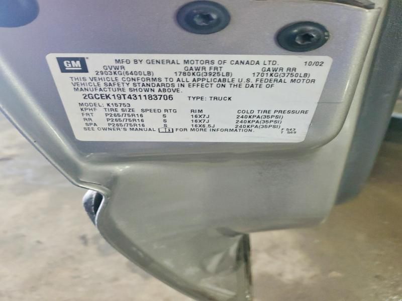 2003 Chevrolet Silverado K1500