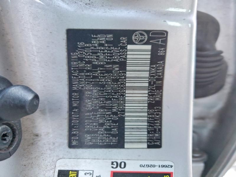 2016 Toyota Corolla l