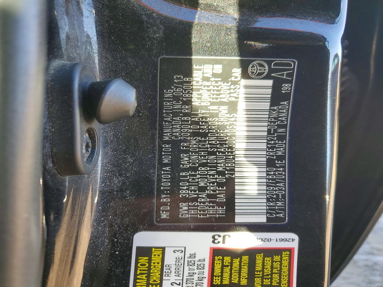 2013 Toyota Corolla Base