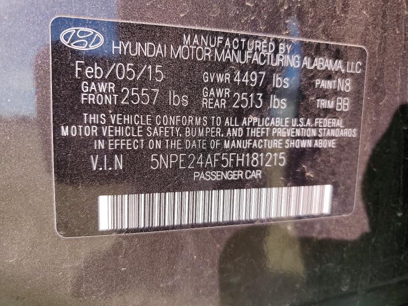 2015 Hyundai Sonata se