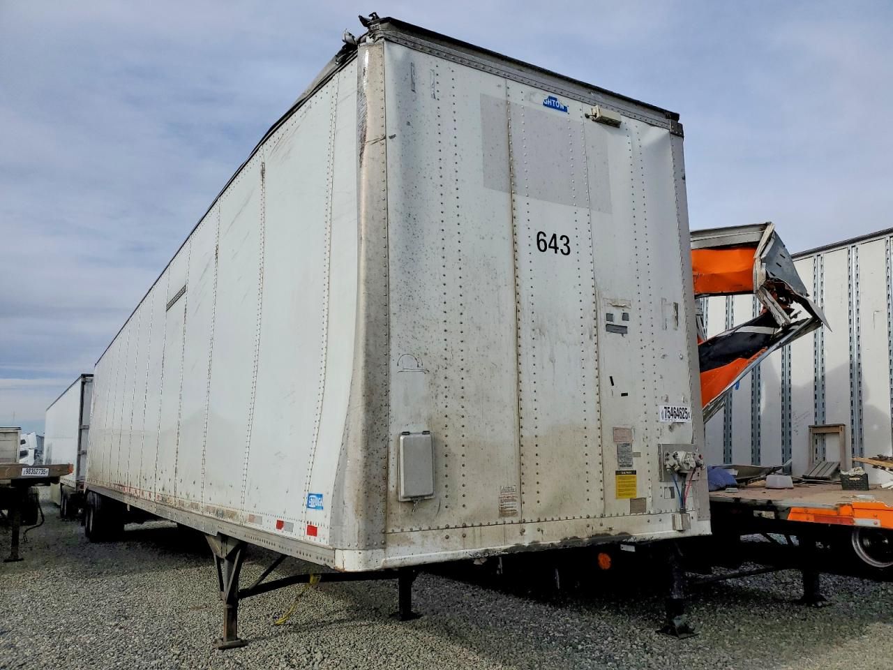 2015 Stoughton Ghton ZGPVW-535T-S-C-AR DRY Van Trailer