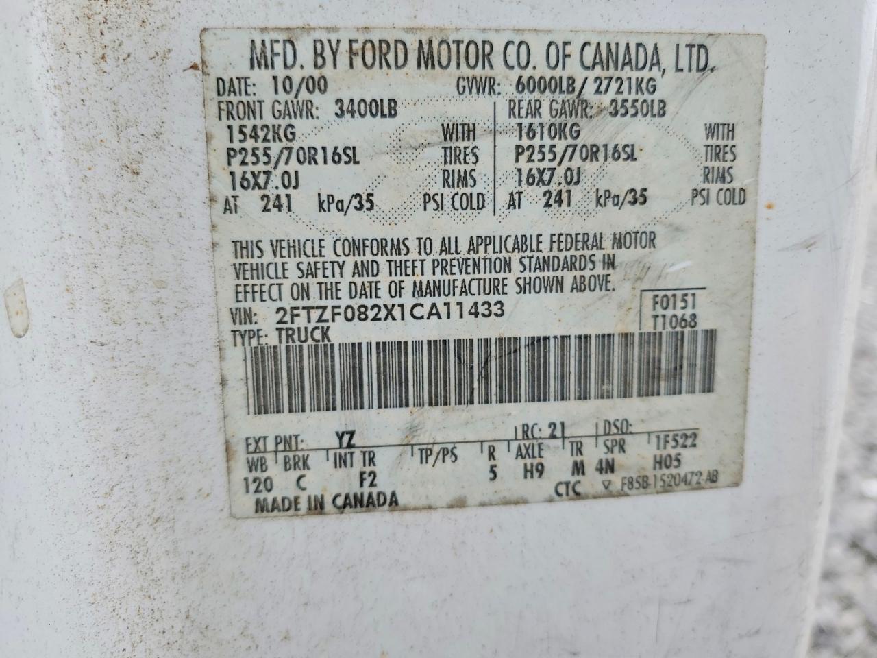 2001 Ford F150