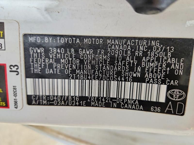 2013 Toyota Corolla Base