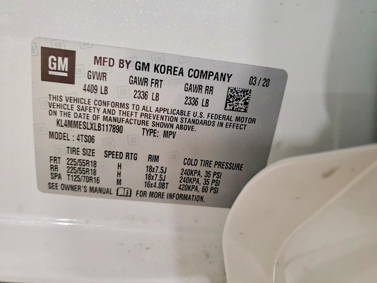 2020 Buick Encore gx Select