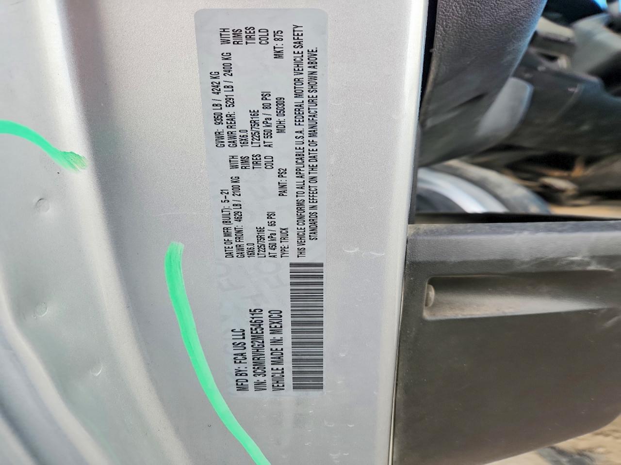 2021 Dodge RAM Promaster 3500 3500 High