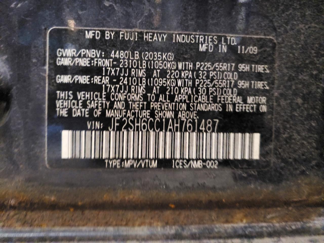 2010 Subaru Forester 2.5x Premium