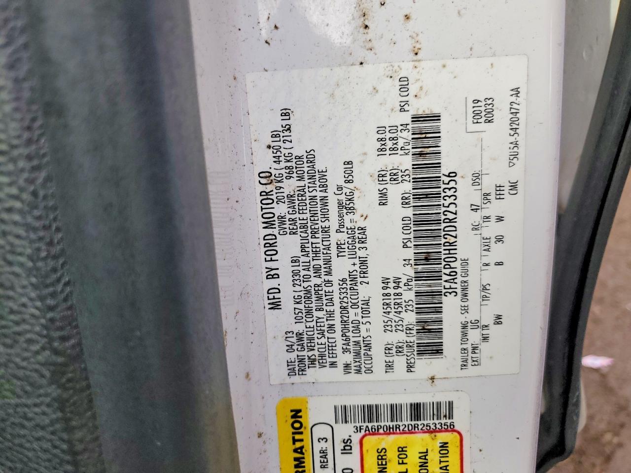 2013 Ford Fusion se